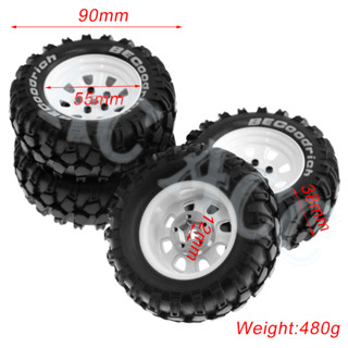 Rc 90 มม.ยางยาง + ขอบล้อโลหะ 4 ชิ้นสําหรับ 1/12 MJX H12Y MN1…