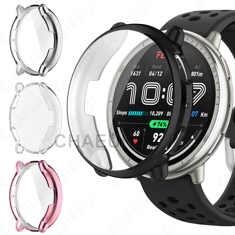เคสซิลิโคนตัวป้องกันเคส TPU สําหรับ Amazfit Active 2