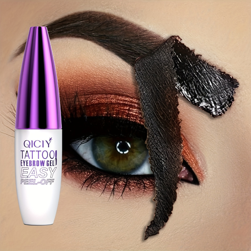 ติดทนนาน 3 วัน Tattoo Easy Peel Off Eyebrow Gel ครีมประเภท Long-Lasting Smudge-Proof เครื่องสําอางกันน้ํากันเหงื่อ