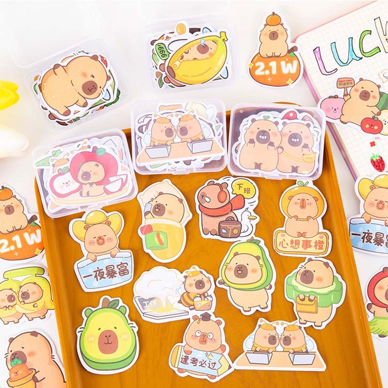 สติกเกอร์ใสชนิดบรรจุกล่องการ์ตูนสติกเกอร์โทรศัพท์มือถือ ทําเอง ถ้วยสติกเกอร์ตกแต่ง - รูปที่ 2