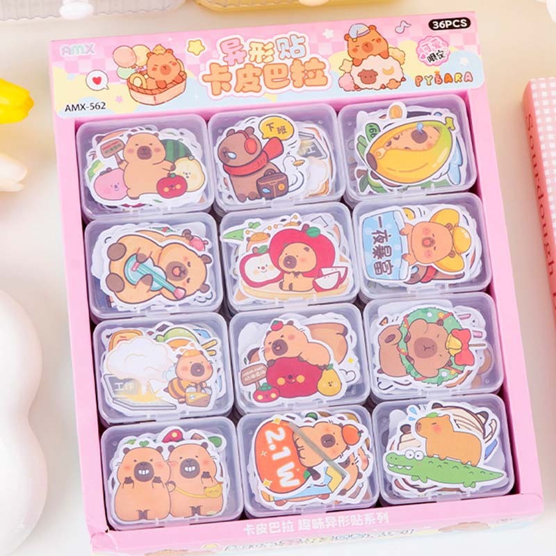 สติกเกอร์ใสชนิดบรรจุกล่องการ์ตูนสติกเกอร์โทรศัพท์มือถือ ทําเอง ถ้วยสติกเกอร์ตกแต่ง