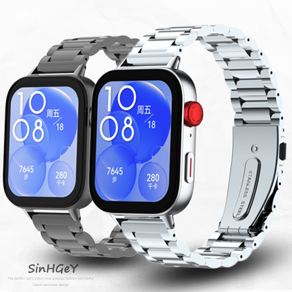 สําหรับ Huawei Watch Fit SE/1/2/3/4/5 Pro สายโลหะสแตนเลส Milanese สร้อยข้อมือเปลี่ยนสายรัดข้อมือกีฬาสําหรับ Huawei Watch Fit 3 4/4Pro 5/5Pro
