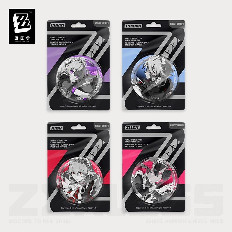 Sunsyea Zenless Zone Zero สินค้าอย่างเป็นทางการ miHoYo Original YH Series Badge Victoria Houseakeing Lycaon Ellen Corin Rina