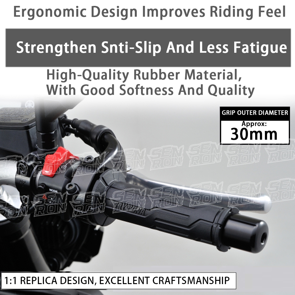 Daytona Grippy Grip สําหรับมอเตอร์ไซค์ เส้นผ่านศูนย์กลางด้ามจับ 22.2 สําหรับโครงสร้างขนาด 125 มม. 2 ชั้น การเจาะปลาย ราคา ถูกที่สุด ดีลบีเคเค แกลเลอรีภาพที่ 3