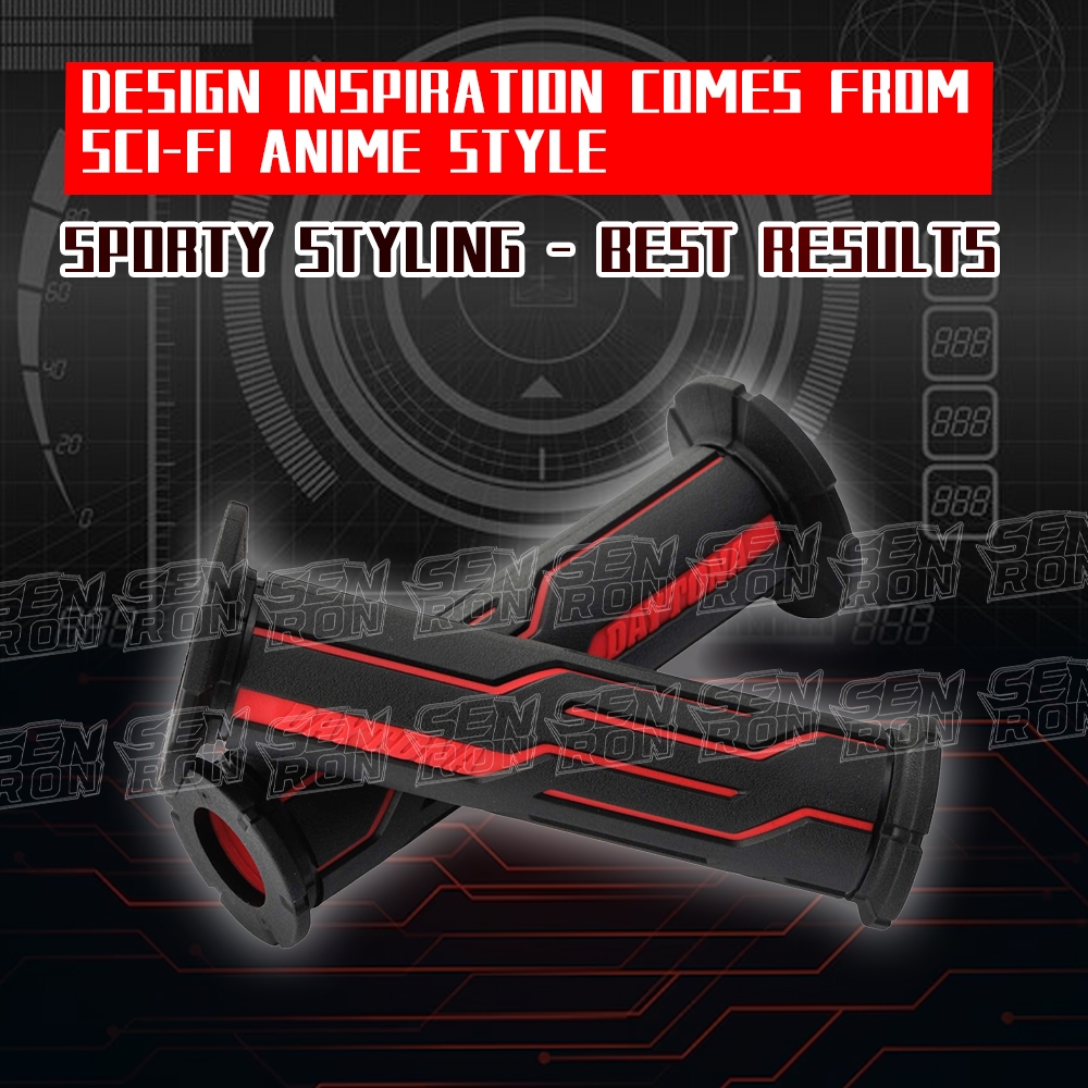 Daytona Grippy Grip สําหรับมอเตอร์ไซค์ เส้นผ่านศูนย์กลางด้ามจับ 22.2 สําหรับโครงสร้างขนาด 125 มม. 2 ชั้น การเจาะปลาย ราคา ถูกที่สุด ดีลบีเคเค แกลเลอรีภาพที่ 2