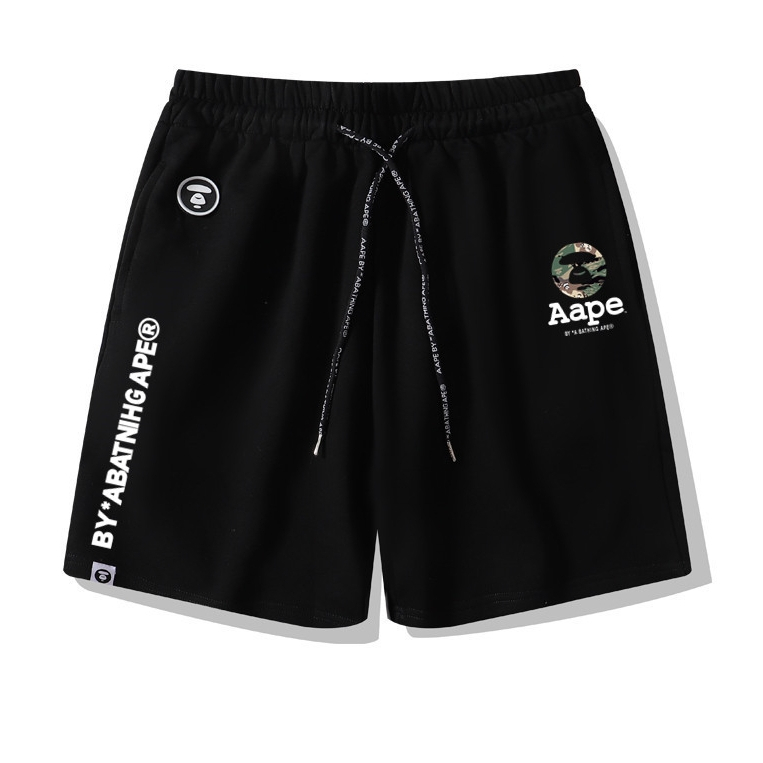 Aape กางเกงลําลอง unisex ผ้าฝ้ายแท้พิมพ์ลายแฟชั่น