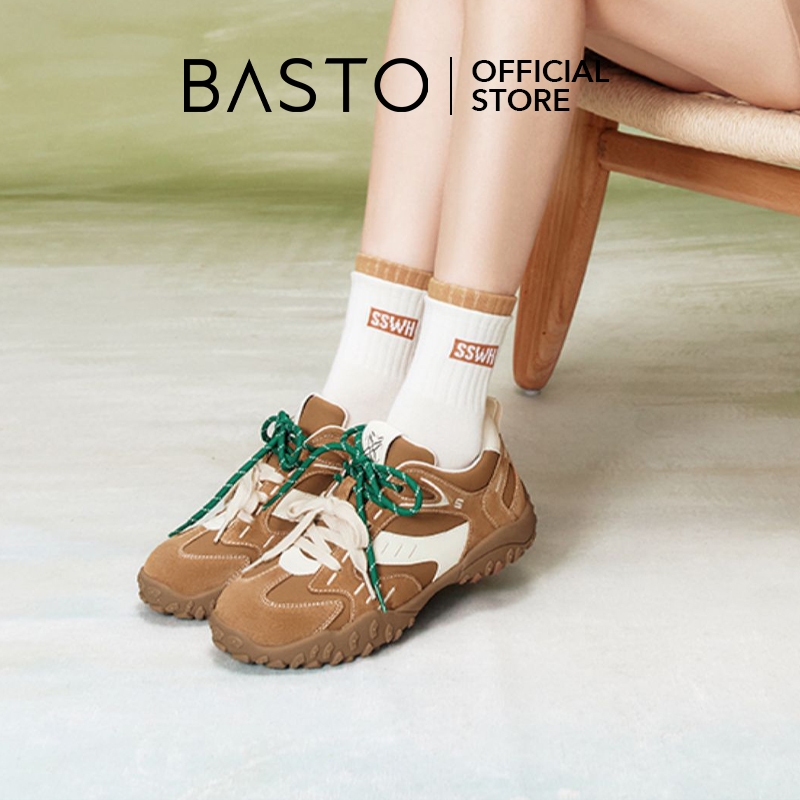 【Urban Pulse】BASTO Xmas คริสต์มาส Women's Sneakers Platform Shoes รองเท้าผ้าใบ รองเท้าส้นตึก A2070 A2075 A2076