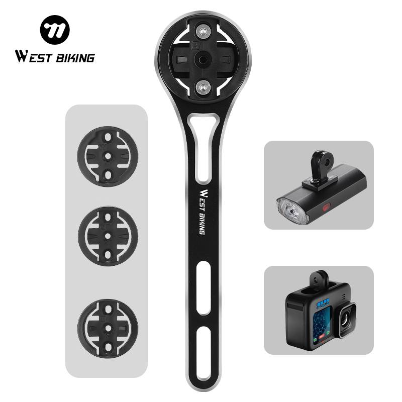 WEST BIKING Integrated Handlebar Speedometer Bracket ใช้งานร่วมกับ Wahoo/Armin/XOSS/Bryton ฐานใช้งานร่วมกับ Wahoo/Armin/XOSS/Bryton ฐาน