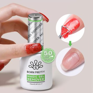 15มิลลิลิตรเมจิก น้ํายาล้าง เล็บเจลโปแลนด์ยูวีเจลโปแลนด์อย่า…