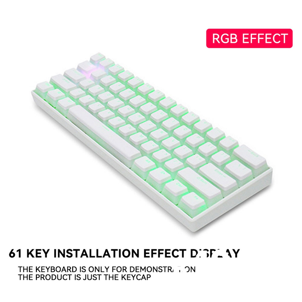 ชุดปุ่มกดคีย์บอร์ด Pbt หลากสีสัน สําหรับ Royal Kludge Diy