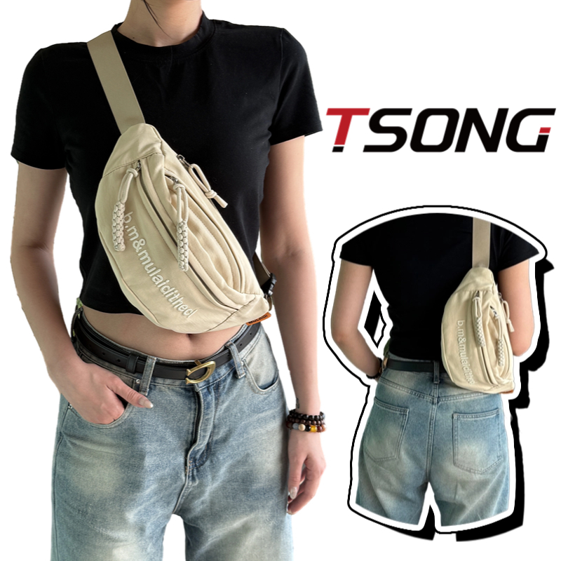 กระเป๋าสะพายข้างและกระเป๋าคาดหน้าอกแบรนด์ TSONG#6221 เป็น unisex กําลังฮิต อิน สไตล์แฟชั่นกระเป๋าใบเล็ก กันน้ํา