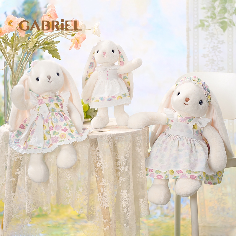 New ArrivalGabriel Rebecca Rabbit Plush Toy | Cuddly Bunny แบบนุ่มสําหรับบรรเทาความเครียดและนอนหลับส