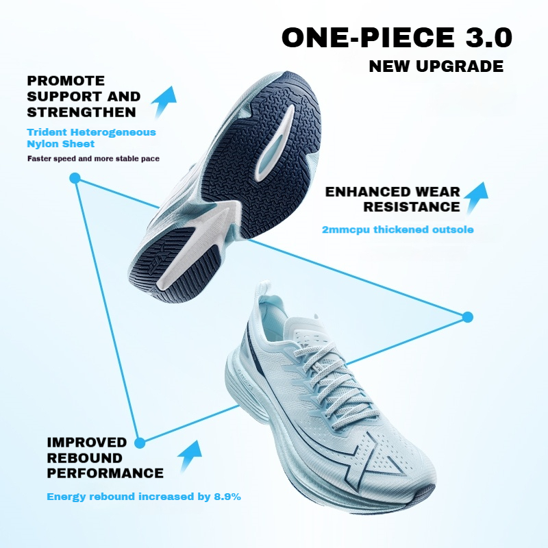 【xtep】One Piece 3.0 | รองเท้าวิ่ง รองเท้าแมราธอนแบบแข่งขัน Racing Nylon Plate Running Shoes Whirlwind Cheese — صورة 5