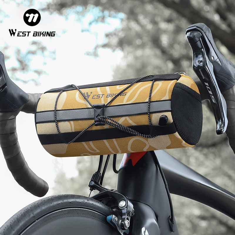 WEST BIKING จักรยาน Handlebar กระเป๋า 2L ความจุขนาดใหญ่ 7 in 1 แบบพกพาจักรยานกรอบกระเป๋ากันน้ํา MTB Road ขี่จักรยานหางกระเป๋า ​