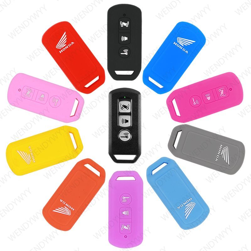 เคสรีโมตกุญแจ แบบซิลิโคน 3 ปุ่ม สำหรับรถจักรยานยนต์ Honda Scooter Vario 150125 PCX 150