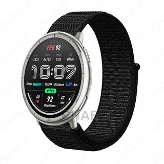 อุปกรณ์เสริมวงสร้อยข้อมือสายไนลอนทดแทนสําหรับ Amazfit Active 2 / Active Max / Active 3 Premium