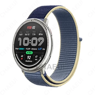 อุปกรณ์เสริมวงสร้อยข้อมือสายไนลอนทดแทนสําหรับ Amazfit Active 2 / Active Max / Active 3 Premium