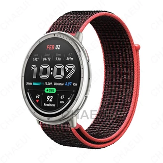 อุปกรณ์เสริมวงสร้อยข้อมือสายไนลอนทดแทนสําหรับ Amazfit Active 2 / Active Max / Active 3 Premium