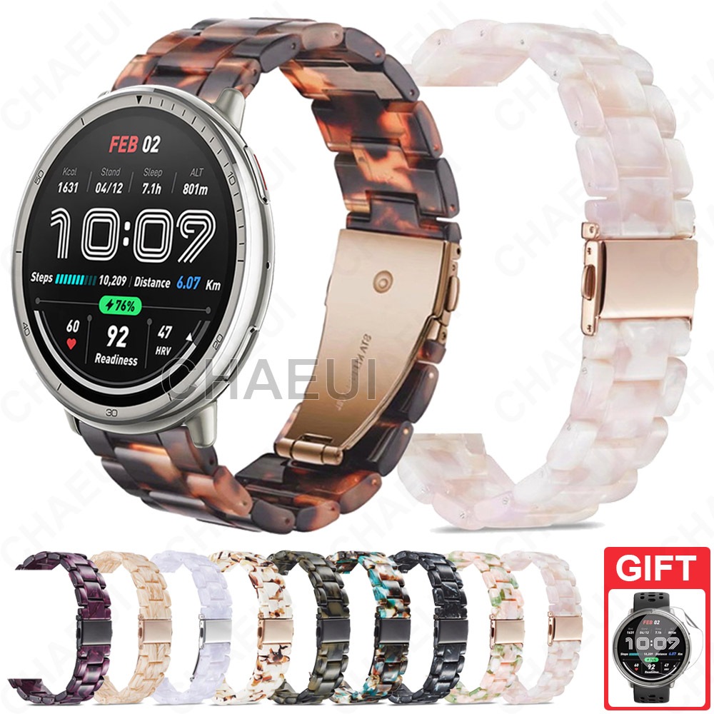 อุปกรณ์เสริมสร้อยข้อมือวงเปลี่ยนสายเรซินสําหรับ Amazfit Active 2 / Active 2 Square