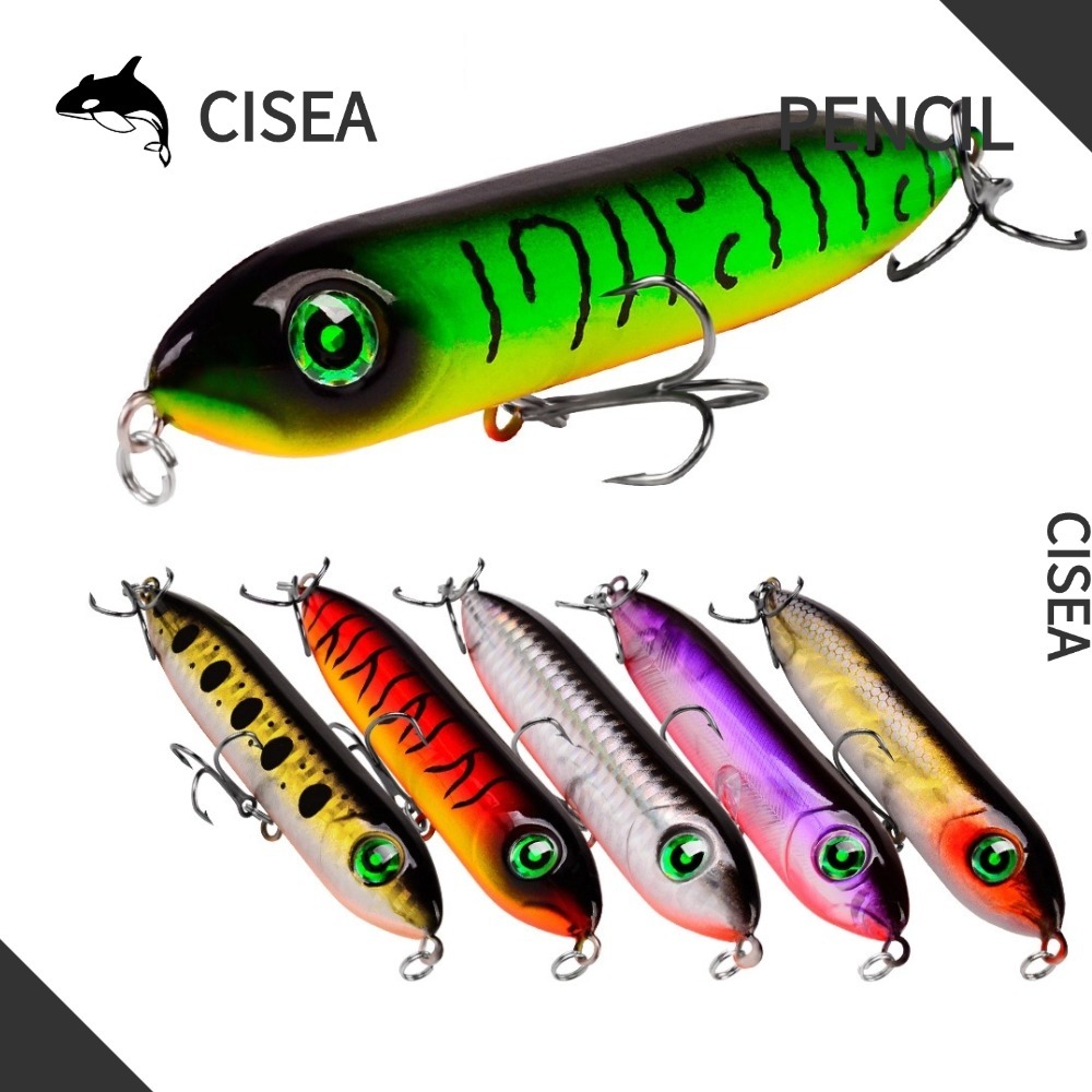 CISEA F102 pencil 10.2cm 11.5g lure เหยื่อยาง ปลา ตกปลา ตกปลา เหยื่อจิ๊ก เหยื่อ