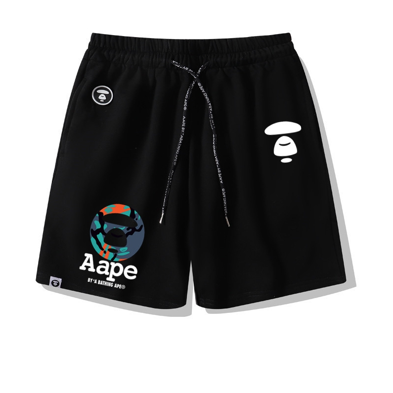 Aape กางเกงลําลอง unisex ผ้าฝ้ายแท้พิมพ์ลายแฟชั่น