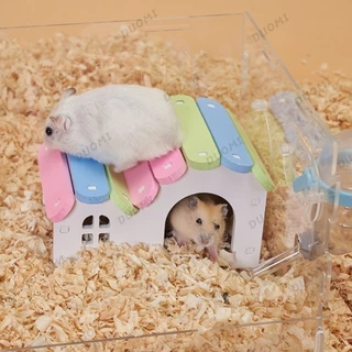 [ในสต็อก + จัดส่งจากประเทศไทย]บ้านแฮมสเตอร์สีพาสเทลสุดน่ารัก สำหรับหนูแฮมสเตอร์ ใช้เป็นที่นอนและที่หลบซ่อน เพิ่มความสวยงามให้กรง ทำความสะอาดง่าย