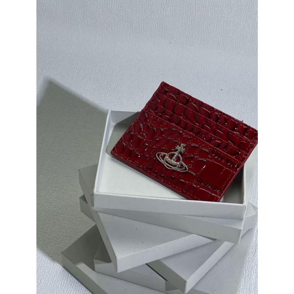 24ss vivi Western home Card Holder กล่องของขวัญภาพจริง