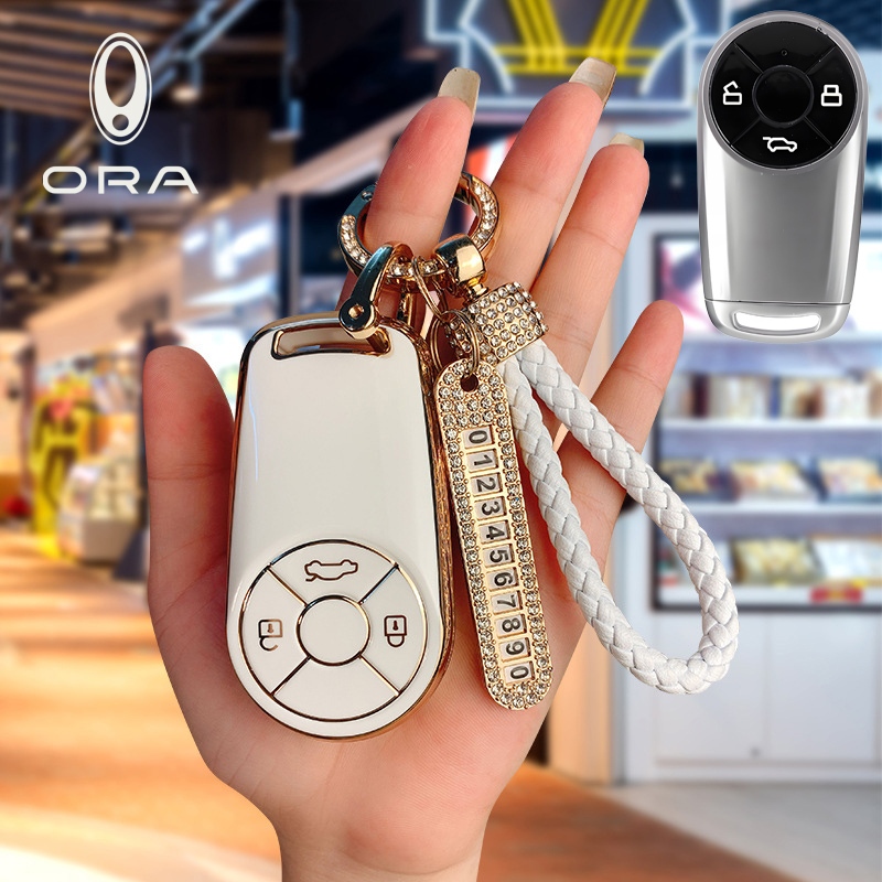 Ora กุญแจรถ ORA Good Cat ฝาครอบกุญแจสําหรับ ORA 07/Good Cat/Good Cat GT Remote Key Case