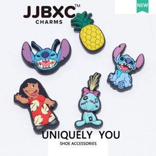 JJBXC ตัวติดรองเท้า charm ลาย Stitch ซีรีส์น่ารัก สดใส ดีไซน…