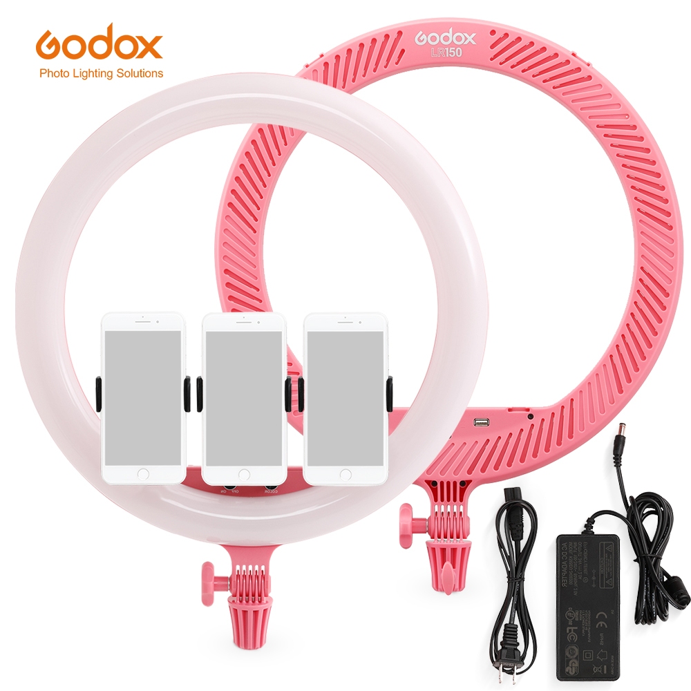 Godox LR120/LR150 ไฟ LED แหวนสองสีแหวน 3000K-6000K แหวนไฟสําหรับวิดีโอ Ringlight แต่งหน้าแสง
