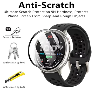 ฟิล์มกันรอยหน้าจอแบบเต็มหน้าจอสําหรับ Amazfit Active 2 / Active Max / Active 3 Premium