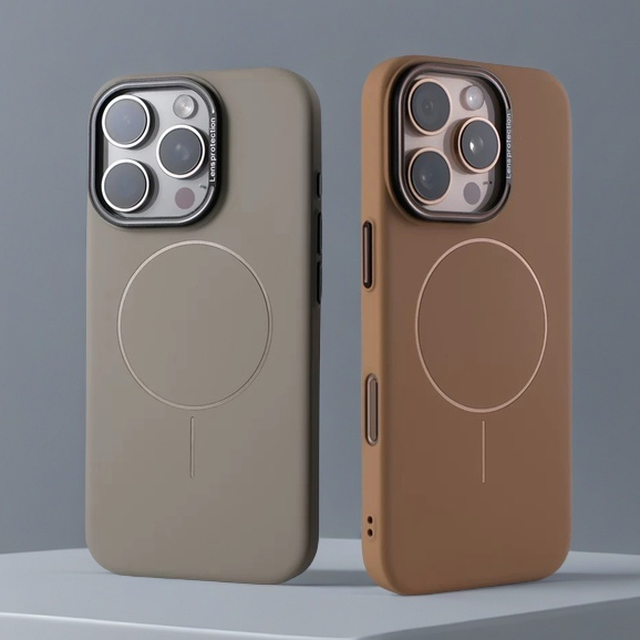 【Thin circles/Matte Ultra-thin Pc hard case/Khaki】เคส compatible for iPhone 12 13 14 15 16 pro max case