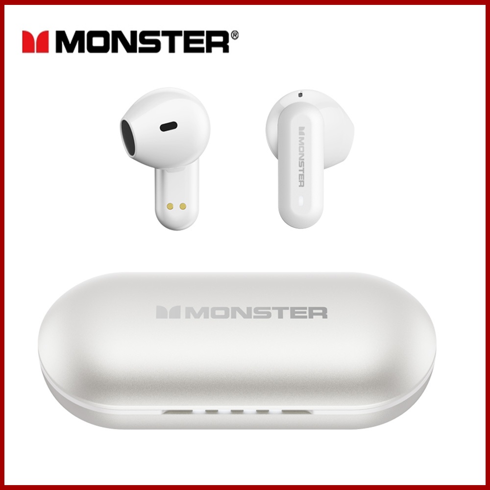 Monster XKT25 หูฟังบลูทูธ ลดเสียง สเตอริโอ หูฟังไร้สาย กันน้ำ IPX5 พร้อมไมโครโฟน สําหรับเล่นเกม