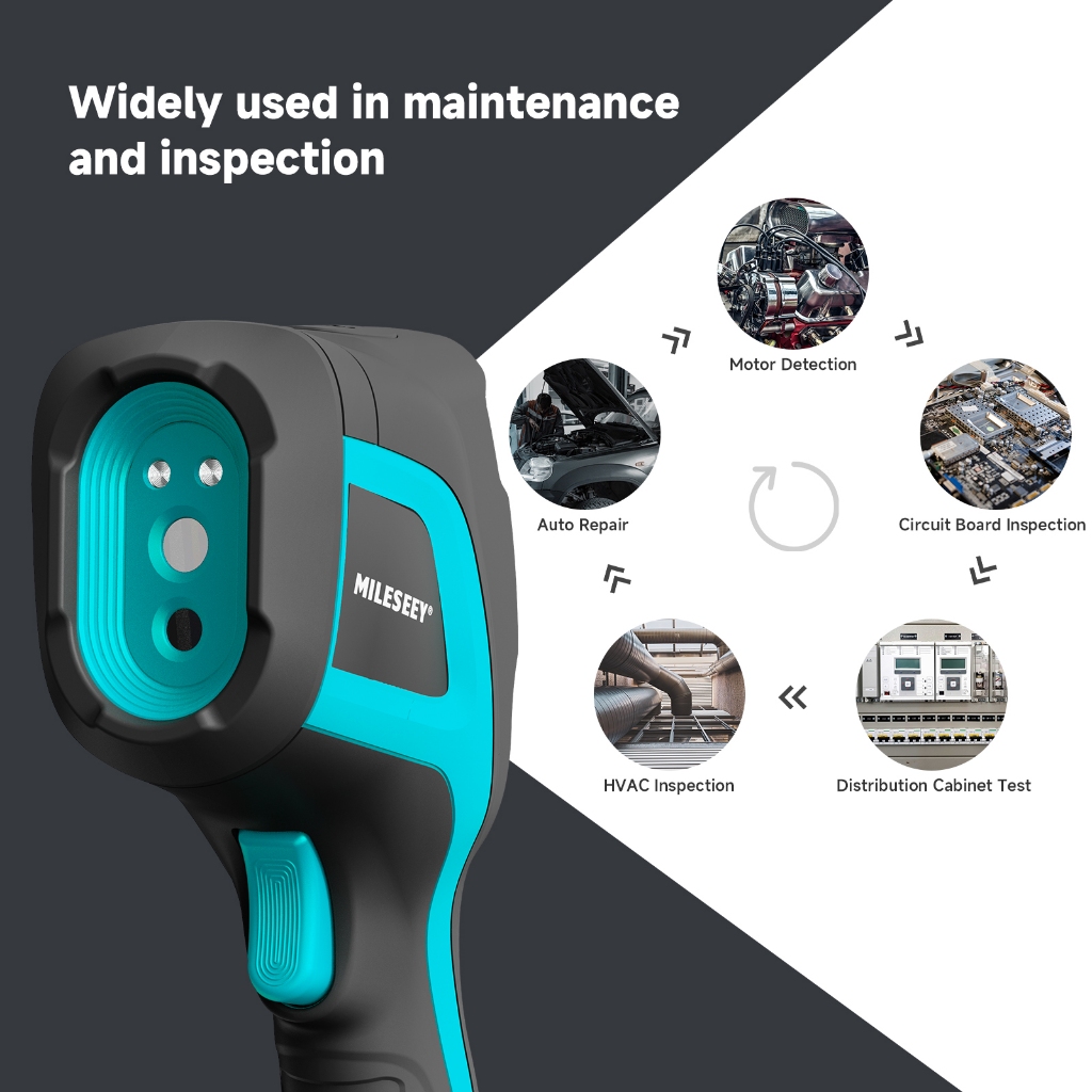 Mileseey TR256E /B อินฟราเรดความร้อน Imager ความร้อน Imager เครื่องตรวจจับการรั่วไหลอุตสาหกรรมวัดอุณหภูมิท่อน้ํา PVC อุณหภูมิ ราคา ถูกที่สุด ดีลบีเคเค แกลเลอรีภาพที่ 6