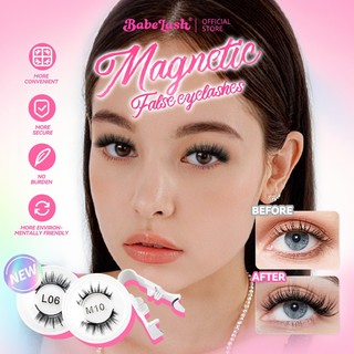 BABELASH 3D Magnetic False Eyelashes With Clip , Reusable Wateproof Glue-Free False Lashes, Alcohol-Free Material, Professional Eye Makeup