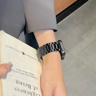 สายโลหะเปลี่ยนสําหรับ Huawei Watch Fit SE/1/3/4 Pro/Fit 5/5Pro/Fit 4/4Pro สายรัดข้อมือสแตนเลสสตีล