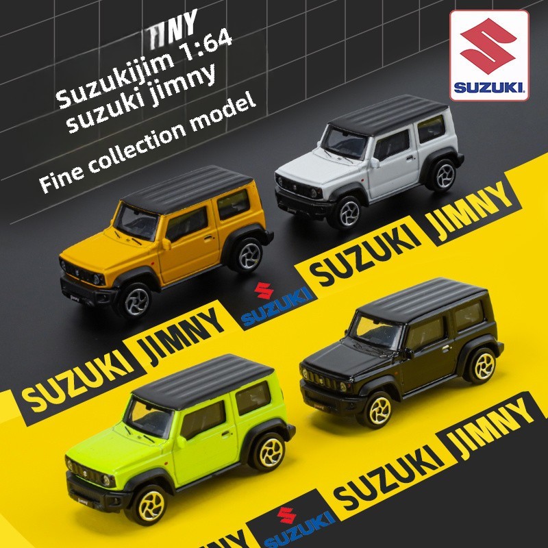 SUZUKI XRYTOY⭐1:64 -1:52 รุ่นSuzuki Jimny off-Road Jeep SUVฉากตกแต่งเด็กSuzuki MountainรถDiecastยานพาหนะJnyรถของเล่นDiecastรถ