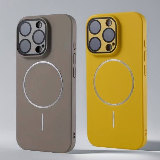 【Built-in lens protection/Ultra-thin Matte Pc hard case/Yellow】เคส compatible for iPhone 11 12 13 14 15 16 pro max case
