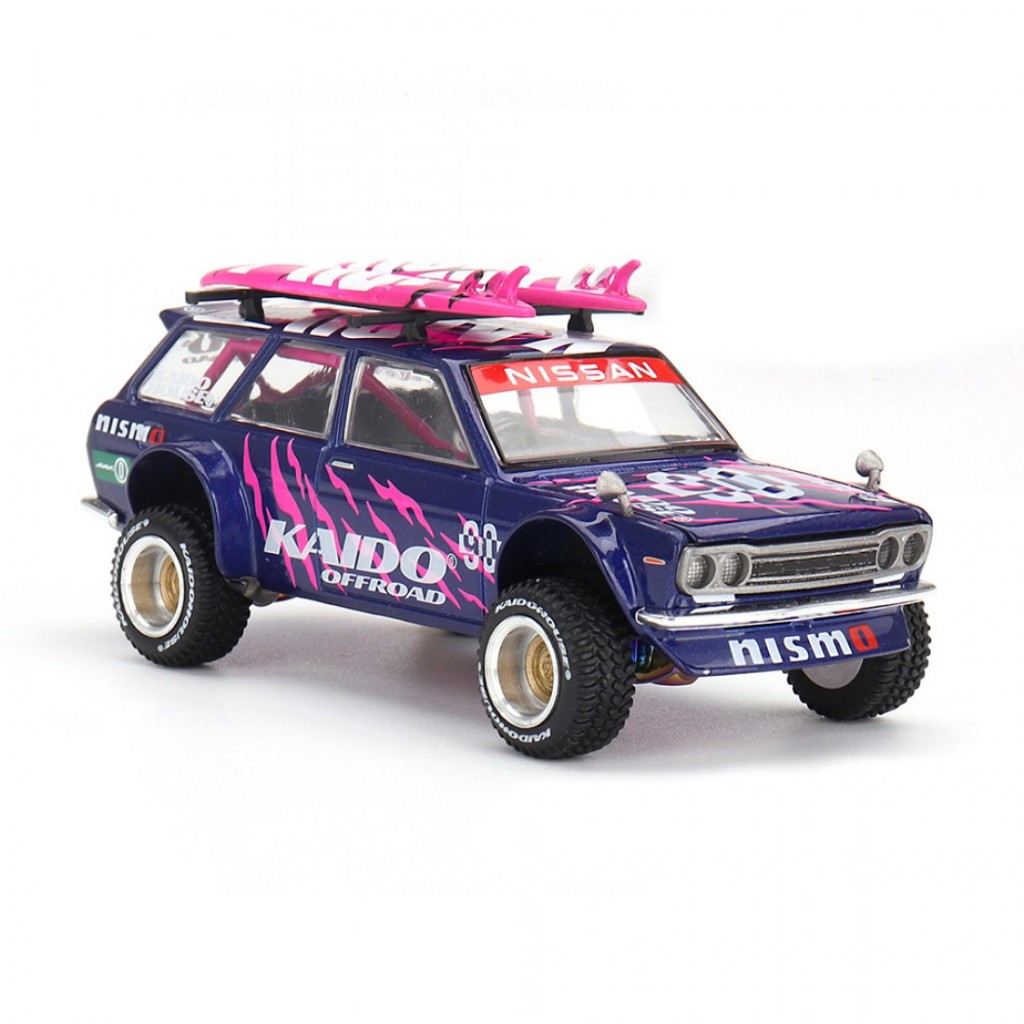 Mini GT x Kaido House KHMG149 1/64 Datsun 510 4x4 Wagon Kaido Offroad V2 Diecast Scale รถโมเดล