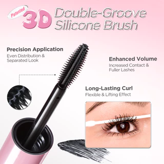 Pinkflash Oil Combat Ultra-proof Volume Mascara กันน้ํา Sweatproof Smudge-proof 12H Volume