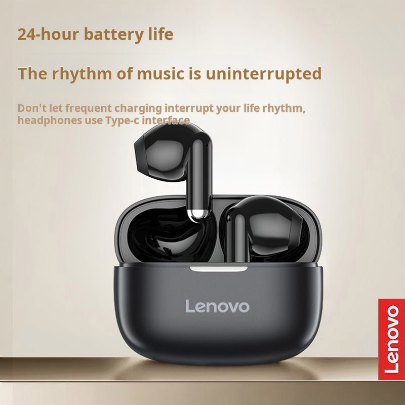 Lenovo EA110 Mini Buds หูฟังไร้สาย True TWS Bluetooth 5.4 ระบบควบคุมแบบสัมผัสความหน่วงต่ําอายุการใช้งานแบตเตอรี่ยาวนานเสียง HD พร้อมไมโครโฟน