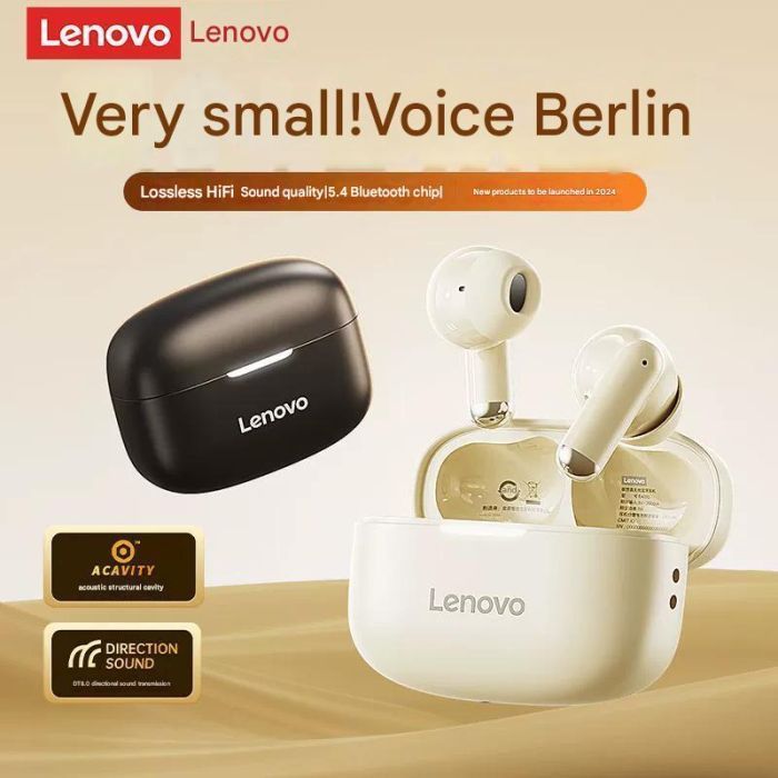 Lenovo EA110 Mini Buds หูฟังไร้สาย True TWS Bluetooth 5.4 ระบบควบคุมแบบสัมผัสความหน่วงต่ําอายุการใช้งานแบตเตอรี่ยาวนานเสียง HD พร้อมไมโครโฟน