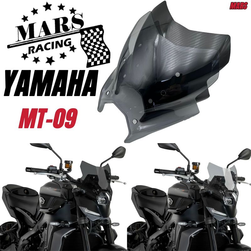สําหรับ YAMAHA MT-09 Y-AMT MT09 SP MT 09 2024 2025 MT09 24-25 MT09 YAMT รถจักรยานยนต์อุปกรณ์เสริมกีฬากระจกหน้ารถกระจกบังลมชุดอุปกรณ์เสริมกระจกบังลมยางรถยนต์ครอบคลุมทั้งหมด