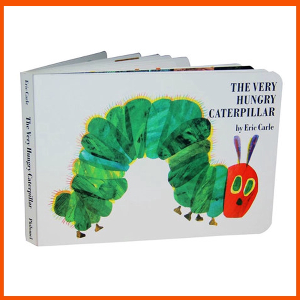 The Very Hungry Caterpillar โดย Eric Carles หนังสือภาพภาษาอังกฤษ หนังสือนิทานสําหรับเด็ก