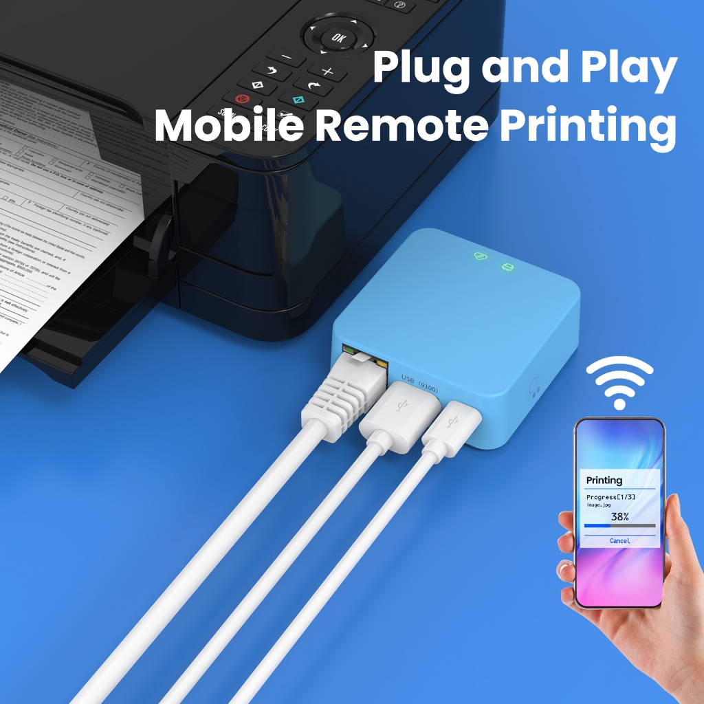 เซิร์ฟเวอร์ USB – อัพเกรดเครื่องพิมพ์ของคุณไปยังเครื่องพิมพ์เครือข่ายไร้สายรองรับการพิมพ์จากโทรศัพท์