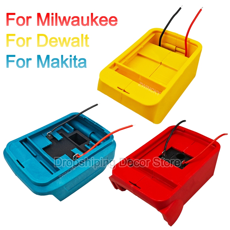 ตัวแปลงอะแดปเตอร์แบตเตอรี่สําหรับ Makita/Dewalt 18V 20V แบตเตอรี่ Li-Ion แปลงสําหรับ Milwaukee 12V Li-Ion แบตเตอรี่เครื่องมือไฟฟ้าใช้