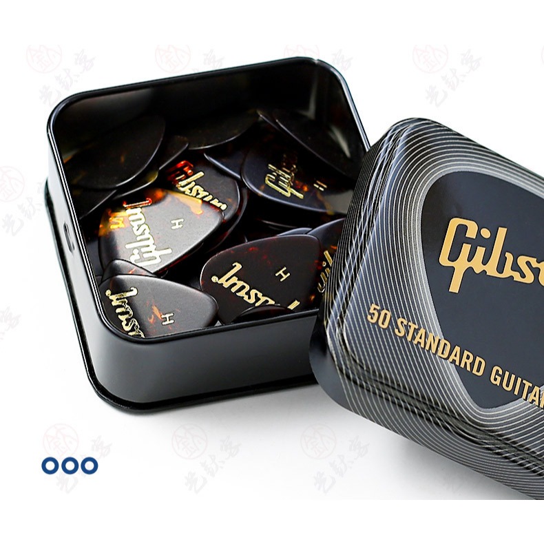Gibson pick กระเป๋าเก็บของ กีตาร์ กล่องดีบุก กีตาร์ไฟฟ้า เบสไฟฟ้า เศษกระสุนดีด พกพา