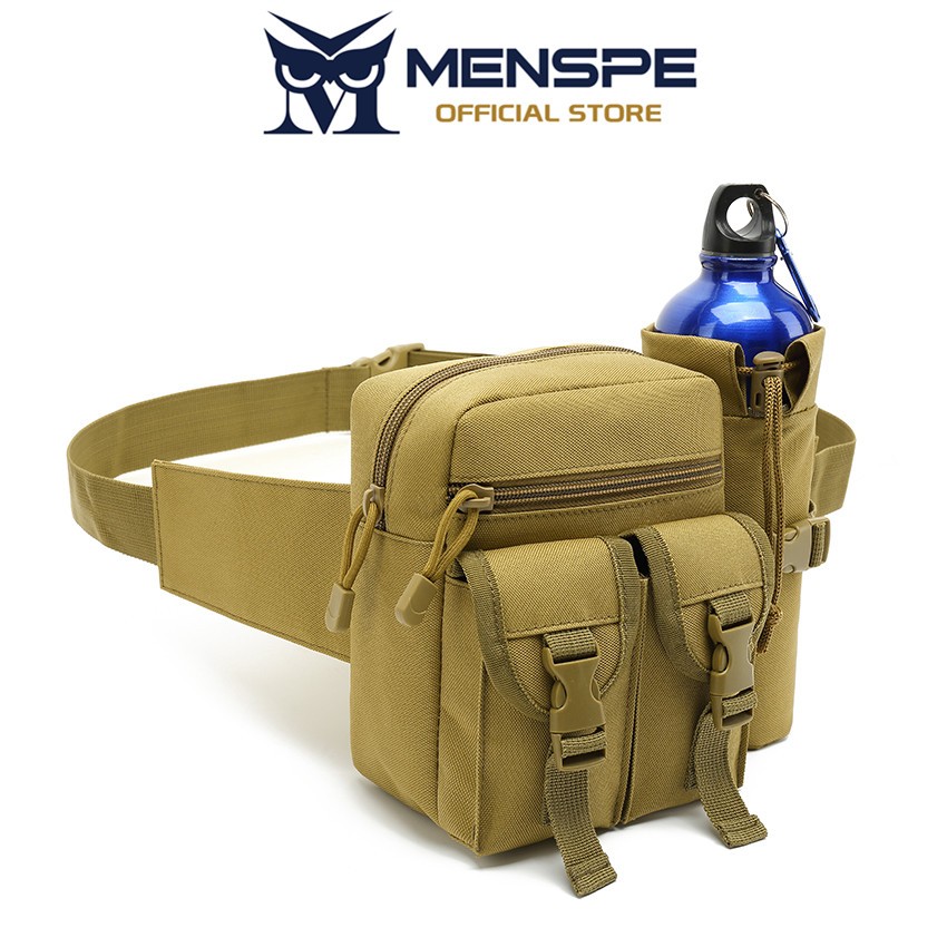 Menspe Mens กระเป๋าคาดเอวกีฬา Unisex กระเป๋าสะพายข้างกันน้ํา Money Phone เอว Jogging Belt Fanny Pack