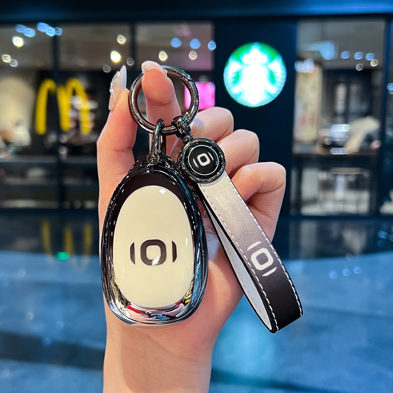 [คลังสินค้าพร้อม] ฝาครอบกุญแจรถสําหรับ Changan QIYUAN A07 A05 Q07 Q05 Gradient TPU สีดําและสีขาว