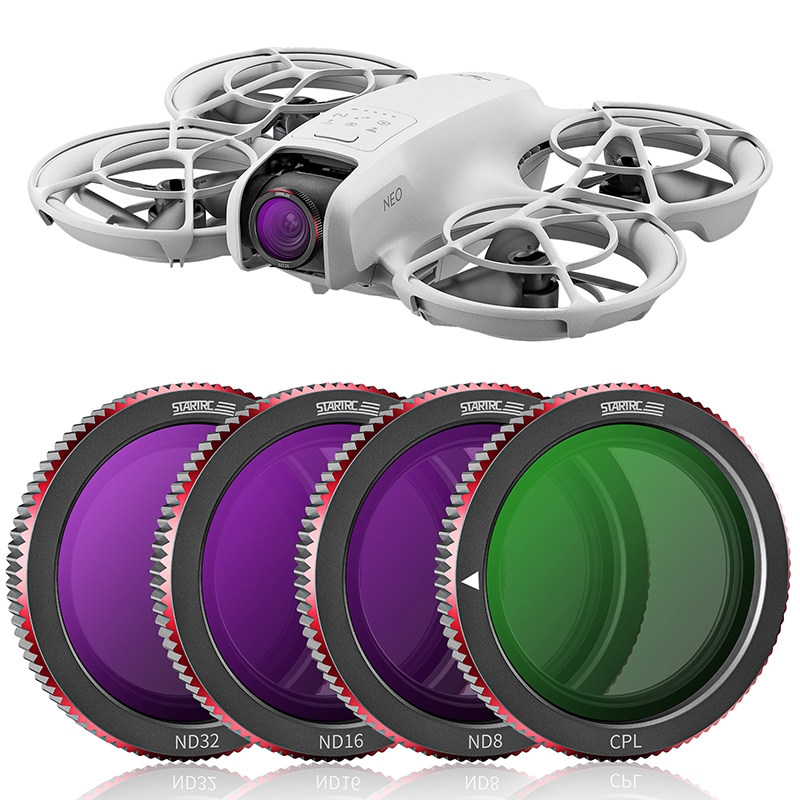 ตัวกรองเลนส์กล้องเที่ยวบินสําหรับ DJI NEO เลนส์ป้องกันรอยขีดข่วน/กันน้ํา/ชุดกรองทนน้ํามัน CPL/ND/UV ใช้งานร่วมกับ DJI NEO เลนส์กรองอุปกรณ์เสริม